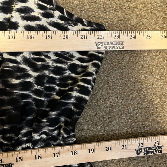 Speed Control Black and White Animal Print Cowl Neck Sleeveless Dress size 2X - Picture 8 of 12